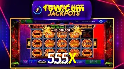 Slots com jackpots e giros grátis na 555X